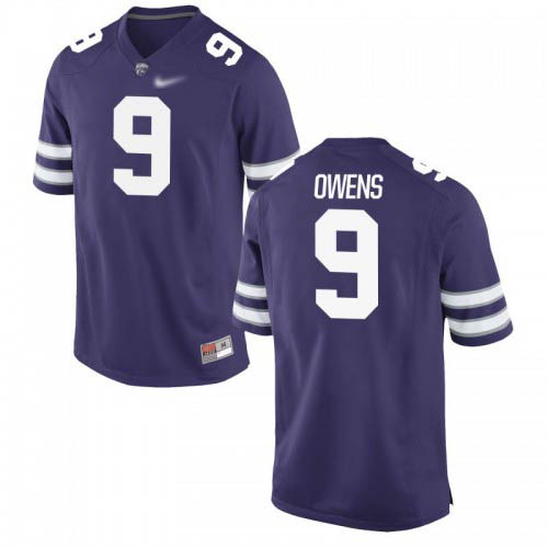 Gervarrius Owens Kansas State Wildcats Men's Jersey - #9 NCAA Purple Game