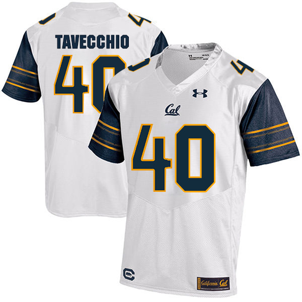 Giorgio Tavecchio California Golden Bears Men's Jersey - #40 NCAA White Stitched Authentic
