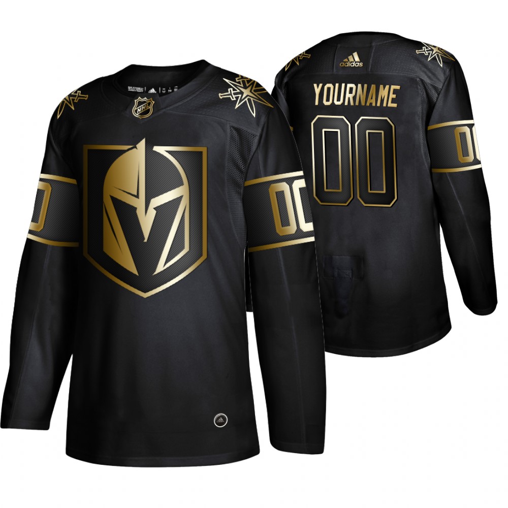 Golden Knights Custom Black Authentic 2019 NHL Golden Edition Jersey