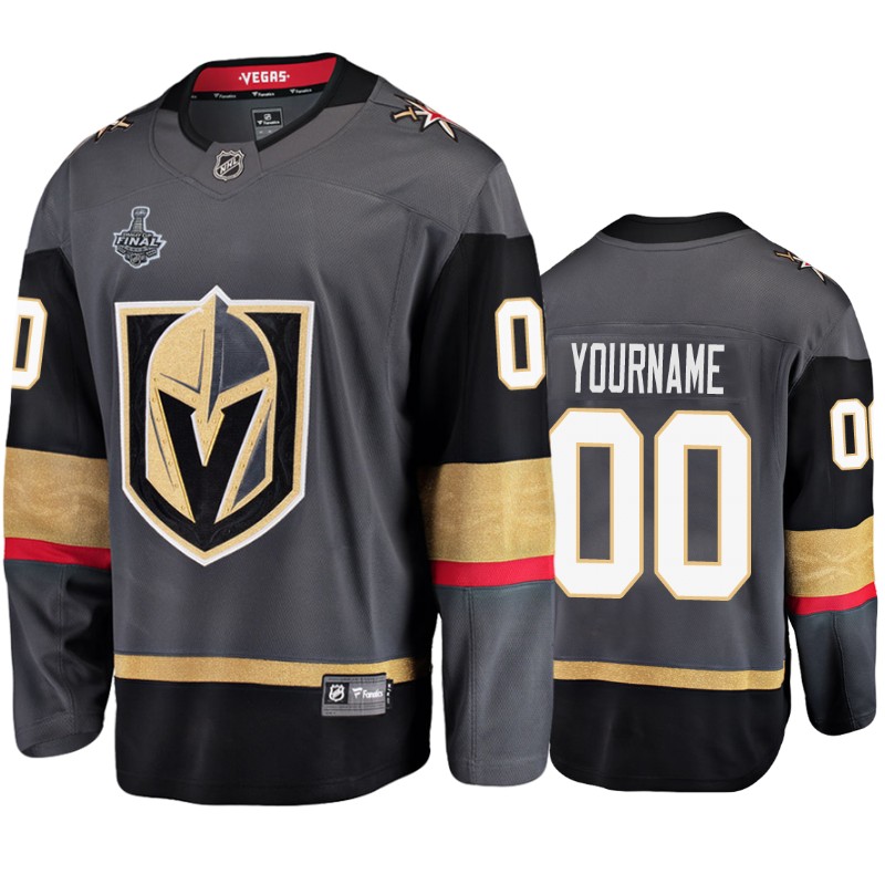 Golden Knights Custom Black Bound Patch Breakaway Player Stanley Cup Final Jersey
