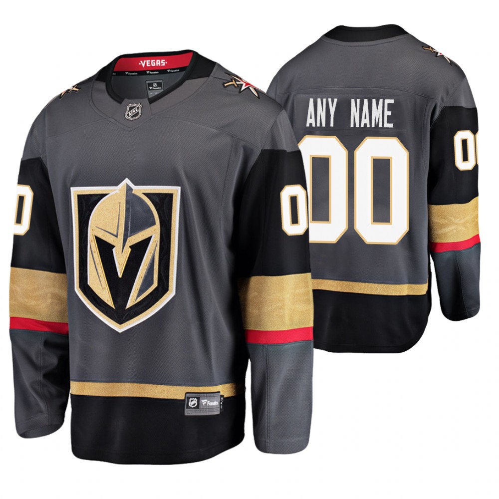 Golden Knights Custom Gray Breakaway Player Home Jersey