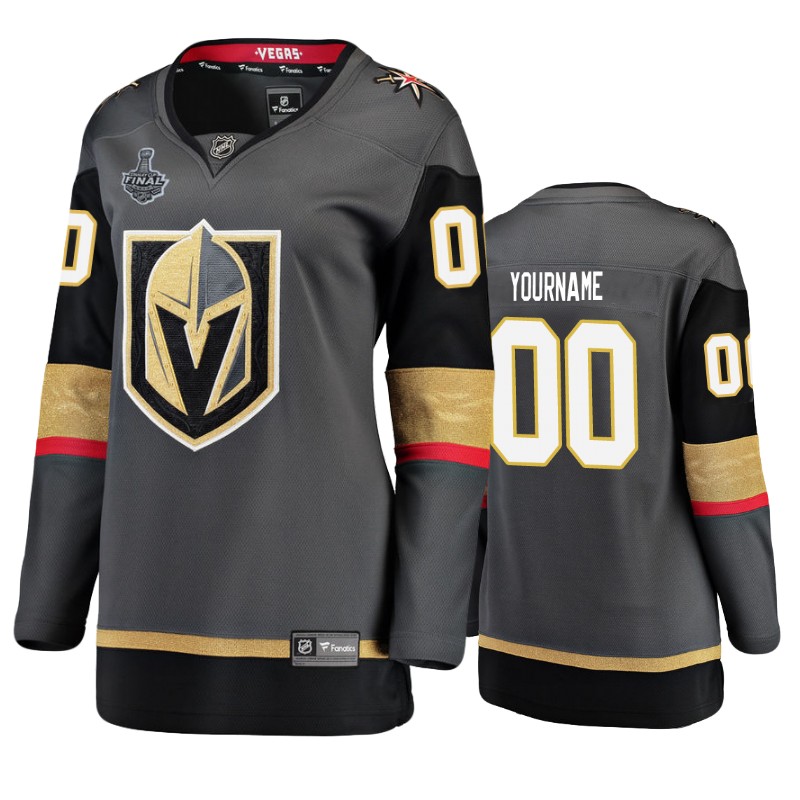 Golden Knights Custom Gray Breakaway Player Stanley Cup Final Jersey