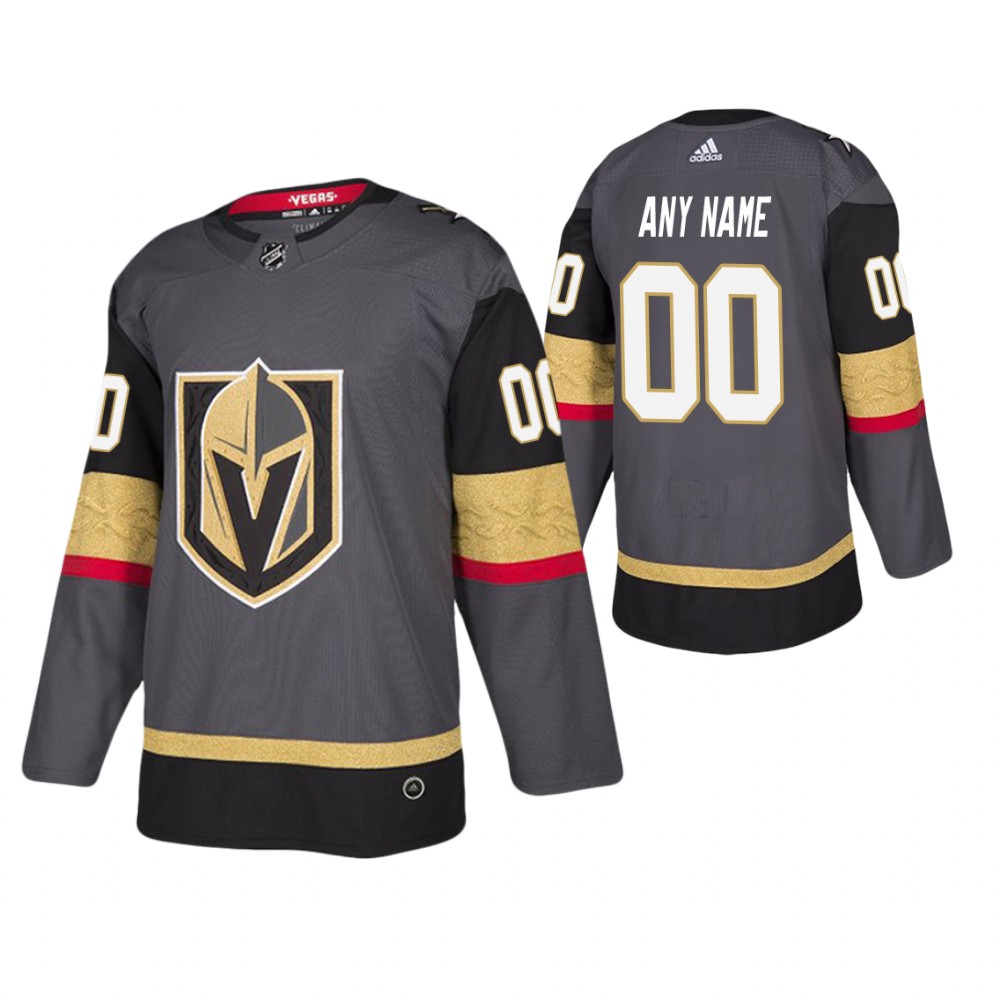 Golden Knights Custom Gray Player Authentic Jersey Men's