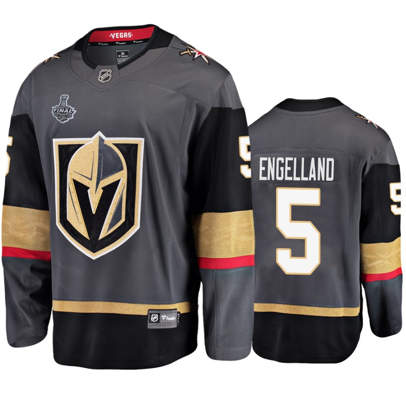 Golden Knights Deryk Engelland Black Bound Patch Breakaway Player Stanley Cup Final Jersey