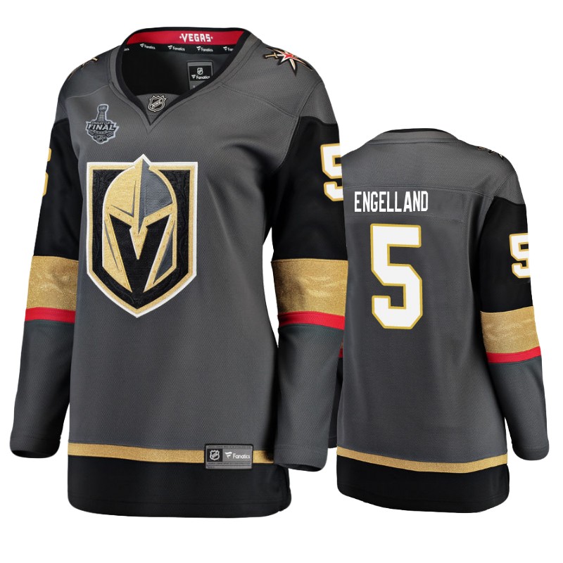 Golden Knights Deryk Engelland Gray Breakaway Player Stanley Cup Final Jersey