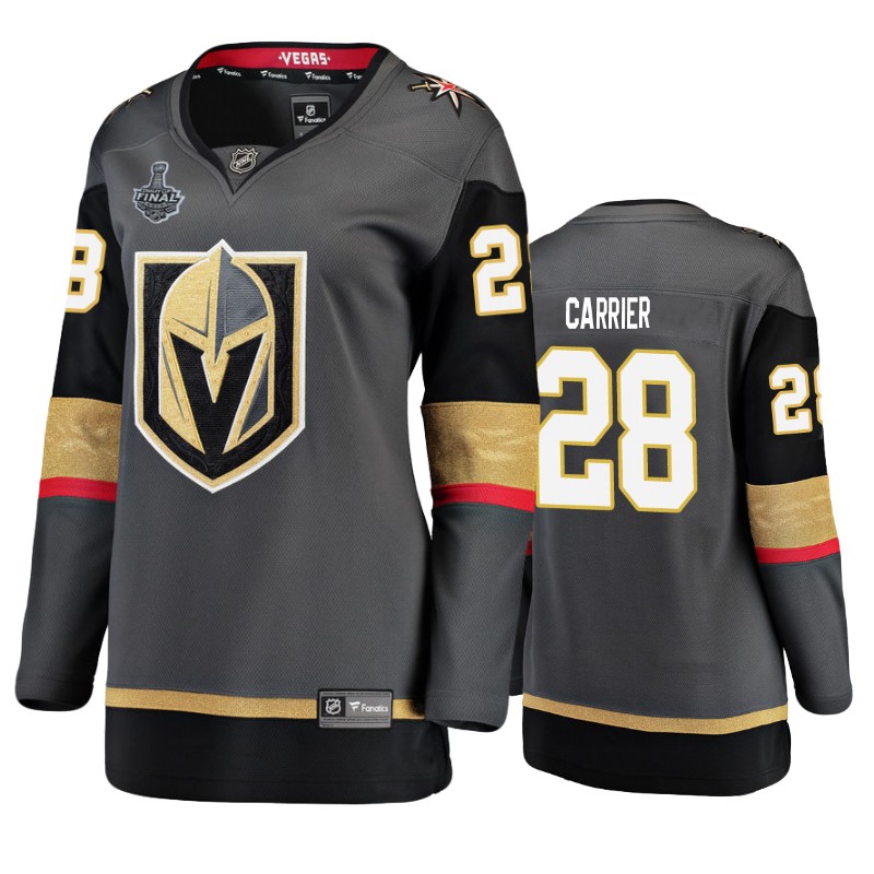 Golden Knights William Carrier Gray Breakaway Player Stanley Cup Final Jersey
