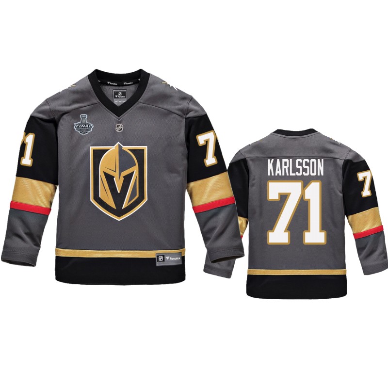 Golden Knights William Karlsson Gray Replica Player Stanley Cup Final Jersey