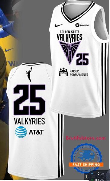 Golden State Valkyries 2025 Fan White Basketball Jersey