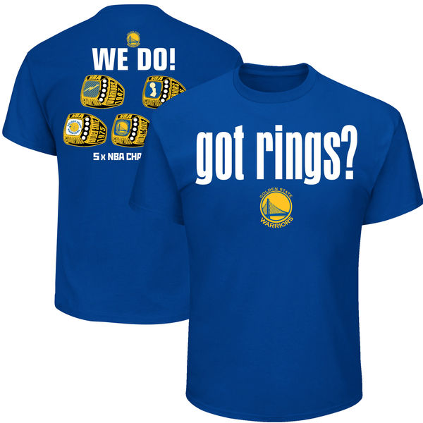 Golden State Warriors 2017 NBA Champions Men's T-Shirt Royal8