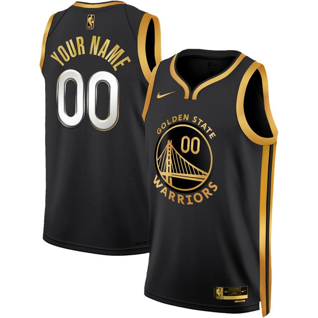 Golden State Warriors 2025 Swingman Custom Jersey BLAACK