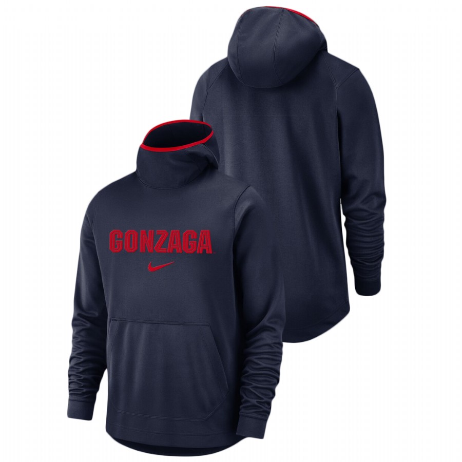 Gonzaga Bulldogs Basketball Spotlight Team Logo Pullover Men's Navy Hoodie