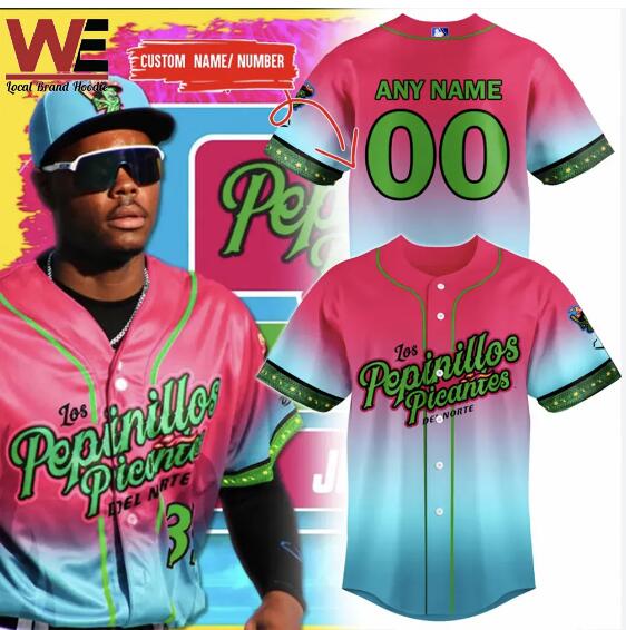 Great Lakes Loons Los Pepinillos Picantes del Norte Personalized Baseball Jersey