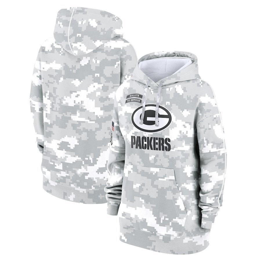 Green  Bay Packers 2025  Salute to Service  Limited Football Stitched hoodie Jersey