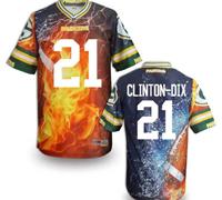 Green Bay Packers #21 CLINTON-DIX Men's Stitched NFL Elite Fanatical Version Jersey (4)