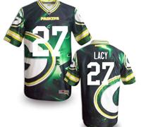 Green Bay Packers #27 LACY Men's Stitched NFL Elite Fanatical Version Jersey (6)