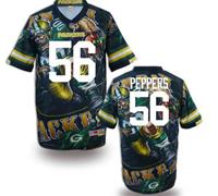 Green Bay Packers #56 PEPPERS Men's Stitched NFL Elite Fanatical Version Jersey (1)