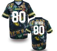 Green Bay Packers #80 DRIVER Men's Stitched NFL Elite Fanatical Version Jersey (1)