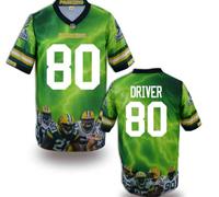 Green Bay Packers #80 DRIVER Men's Stitched NFL Elite Fanatical Version Jersey (2)