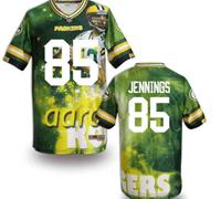 Green Bay Packers #85 JENNINGS Men's Stitched NFL Elite Fanatical Version Jersey (3)