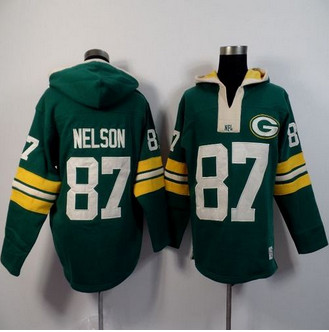Green Bay Packers #87 Jordy Nelson Green Player Winning Method Pullover NFL Hoodie