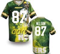 Green Bay Packers #87 NELSON Men's Stitched NFL Elite Fanatical Version Jersey (3)