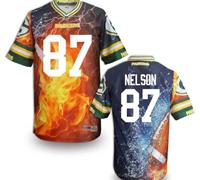 Green Bay Packers #87 NELSON Men's Stitched NFL Elite Fanatical Version Jersey (4)