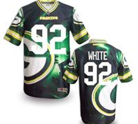 Green Bay Packers #92 WHITE Men's Stitched NFL Elite Fanatical Version Jersey (6)