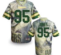 Green Bay Packers #95 JONES Men's Stitched NFL Elite Fanatical Version Jersey (7)