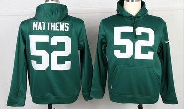 Green Bay Packers 52 Clay Matthews Pullover Hoodie Green