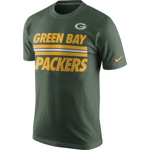 Green Bay Packers Nike Team Stripe T-Shirt Green