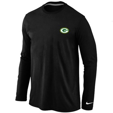 Green Bay Packers Sideline Legend Authentic Long Sleeve T-Shirt Black