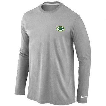 Green Bay Packers Sideline Legend Authentic Long Sleeve T-Shirt Grey