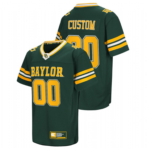 Green Men Baylor Bears Custom College Football Classic Jersey