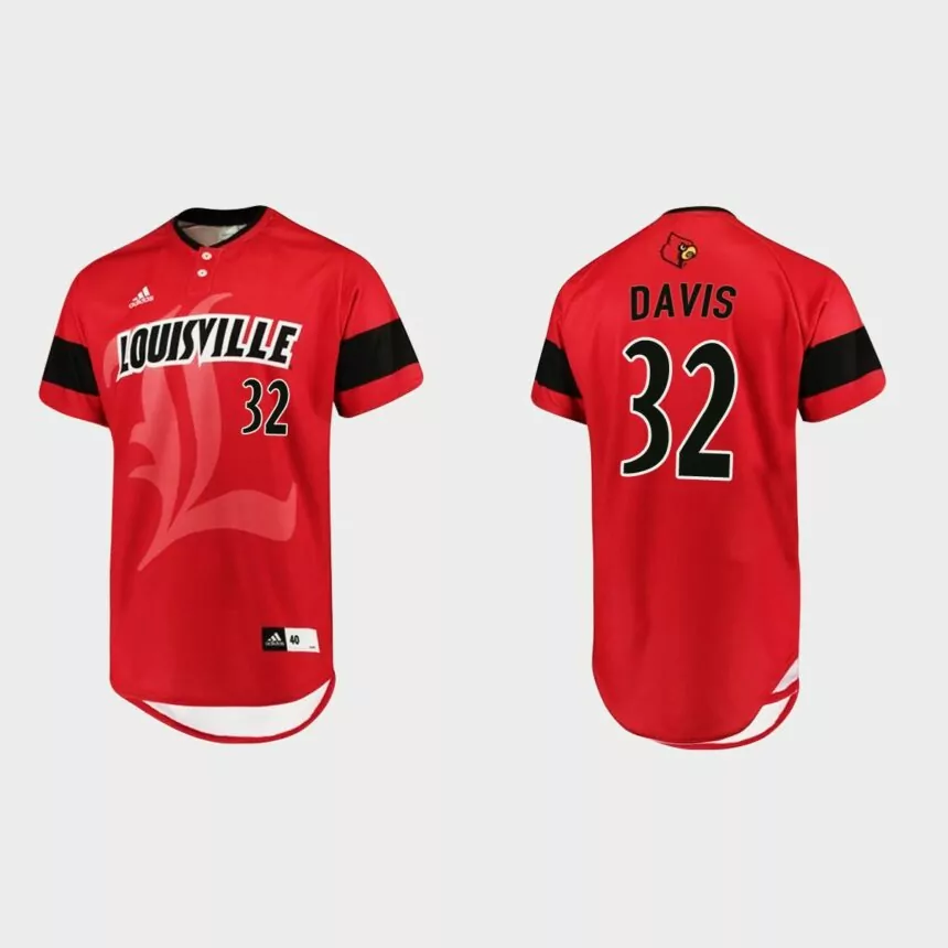 Henry Davis Louisville Cardinals Replica Baseball Jersey – Red