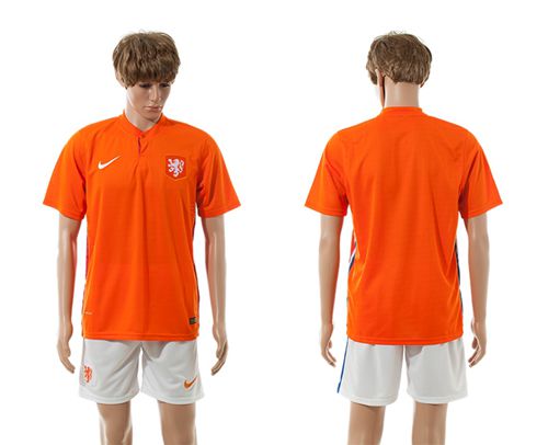 Holland Blank Home Soccer Country Jersey