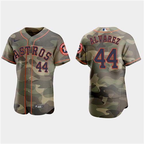 Houston Astros #44 Yordan Alvarez Men's Nike 2021 Armed Forces Day Authentic MLB Jersey -Camo