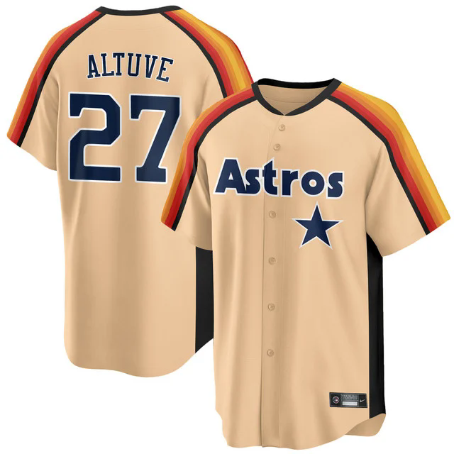 Houston Astros 1989 Throwback Road Jersey  ORANGE #27 JOSE ALTUVE.webp