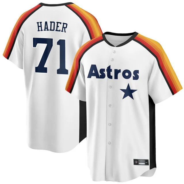 Houston Astros 1989 Throwback Road Jersey  WHITE #71 JOSH HADER.webp