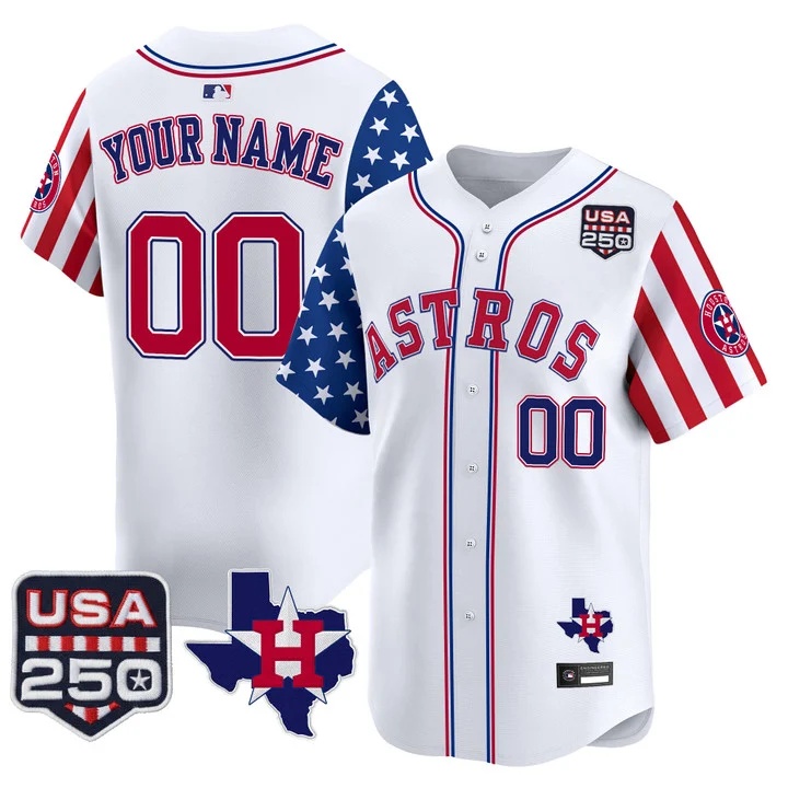 Houston Astros America 250 Edition Vapor Premier Limited Custom Jersey