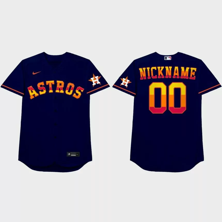 Houston Astros Custom 2021 Players’ Weekend Nickname Jersey – Royal