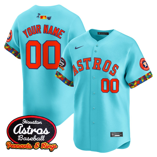 Houston Astros x El Tiempo Cantina Vapor Premier Limited Custom Jersey