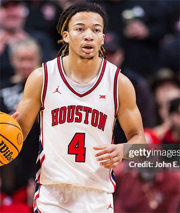 Houston Cougars #4 Kingston Flemings 2025 White Retro Basketball Throwback Jersey 