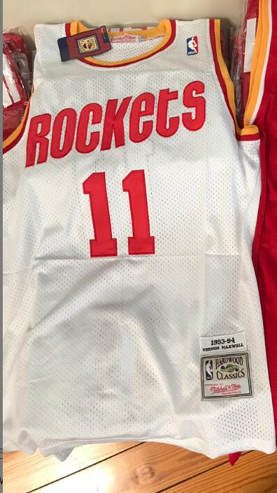 Houston Rockets Vernon Maxwell vintage jersey White