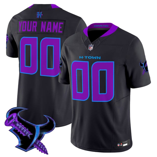 Houston Texans 2025 DJ Screw Vapor Limited Custom Jersey