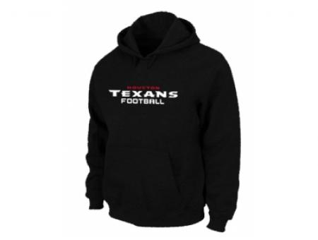 Houston Texans Authentic font Pullover Hoodie Black