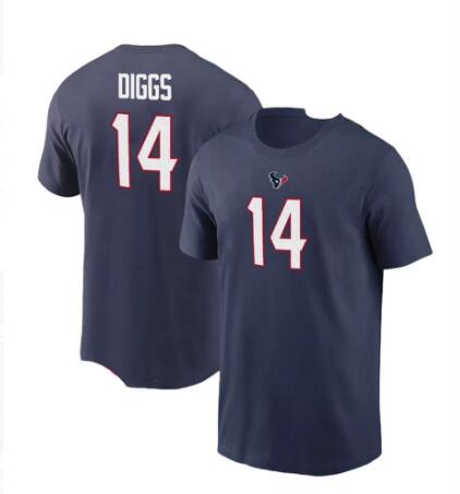 Houston Texans Home Name & Number T-Shirt Navy