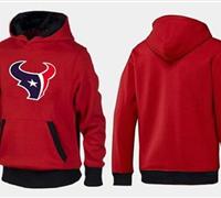 Houston Texans Logo Pullover Hoodie Red & Black
