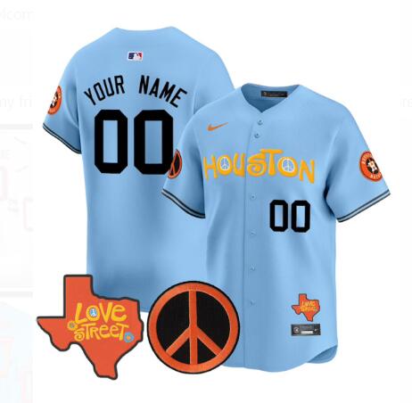 Houston Texans Nike Custom Baseball Jersey
