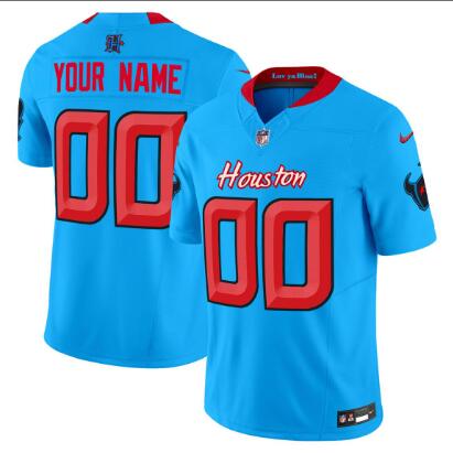 Houston Texans Nike Custom Blue Football Jersey