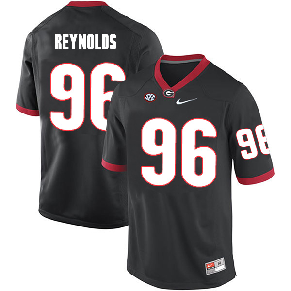 Hudson Reynolds Georgia Bulldogs Men's Jersey - #96 NCAA Black Limited Home